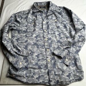 Grayers Clothiers Men's Camouflage Button-Up Shirt Jacket - Gray Camo